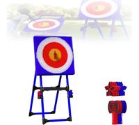 JLOZDM Bersaglio di Lancio D'Ascia, Set di Gioco di Lancio 2-in-1-8 ASCE A Mano Lunga & 8 Dardi A Stella, Tavola Pieghevole 150mm, Resistente al Tempo per Divertimento Familiare Indoor Outdoor(Blue)