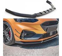 JLQFYWL Auto Spoiler Frontali per Ford Focus mk4 ST 2019 2020 2021, Paraurti Anteriore Splitter Labbro Lama Diffusore Anticollisione Accessorio Modificato,Glossy-Black