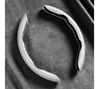 JLQFYWL Coprivolante Auto per Fiat 500 (2007) 2007 2008 2009 2010 2011 2012 2013 2014 2015 2016, Traspirante Antiscivolo Confortevole Modello in Fibra Carbonio Segmentato, Accessori per Auto,White