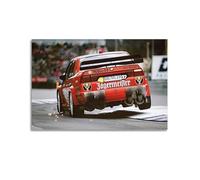 JLTC Poster su tela con auto da rally Alfa Romeo 155 V6 DTM Racing Drift, poster decorativo da parete su tela, poster decorativo moderno per camera da letto e camera da letto (50 x 75 cm)