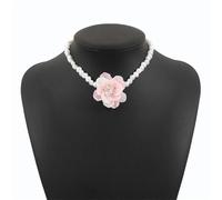JLTPH Collana Bohemian Evil Eye da Donna - Perline in Pietra Turchese Naturale con Ciondolo Nazar, Cordino in Pelle Regolabile, Collana A Strati in Stile Hippie Festival(NecklacePink)