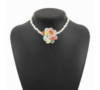 JLTPH Collana Bohemian Evil Eye da Donna - Perline in Pietra Turchese Naturale con Ciondolo Nazar, Cordino in Pelle Regolabile, Collana A Strati in Stile Hippie Festival(Necklacecolor)