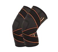 JLTPH Ginocchiera Unisex con Cinturino a Pressione Regolabile Tutore Ginocchio, Tutore Sportivo Ginocchiere Antiscivolo per Attrezzi da Palestra Fitness Pallavolo Bici Pallamano Jogging