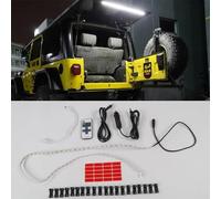 JLVVW Lampada a LED Portellone Posteriore con Luce Sollevamento in Vetro per Portellone Posteriore Dell'auto, per Jeep Wrangler TJ JK JL 1997-2019, Accessori Decorativi Modifica dello Stile