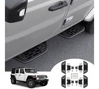 JLVVW Pedane Roll-out per Auto, per Jeep Wrangler JK 2007-2018, Gradini Laterali Nerf Bar, Accessori Decorativi Modifiche Esterne,bla-CK
