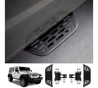 JLVVW Pedane Roll-out per Auto, per Jeep Wrangler JK 2007-2018, Gradini Laterali Nerf Bar, Accessori Decorativi Modifiche Esterne,JK 2door