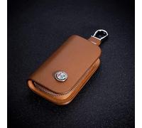 JLVVW Pelle, Custodie per Chiavi Auto, Portachiavi con Telecomando, Portachiavi, Porta Portafoglio con Cerniera, Accessori Decorativi, per Alfa Romeo 159 Giulia Giulietta Mito Stelvio Brera,Brown