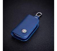 JLVVW Pelle, Custodie per Chiavi Auto, Portachiavi con Telecomando, Portachiavi, Porta Portafoglio con Cerniera, Accessori Decorativi, per Alfa Romeo 159 Giulia Giulietta Mito Stelvio Brera,Blue