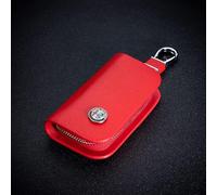 JLVVW Pelle, Custodie per Chiavi Auto, Portachiavi con Telecomando, Portachiavi, Porta Portafoglio con Cerniera, Accessori Decorativi, per Alfa Romeo 159 Giulia Giulietta Mito Stelvio Brera,Red