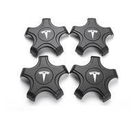 JLVVW Tappi Centrali Mozzo Dell'auto, Copertura Decorativa Antipolvere Impermeabile per Ruota, per Tesla Model 3 2021-2023 18inch, Centro Ruota con Adesivo Emblema Logo, Accessori Esterni,B