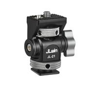 JLwin JL-21 Camera Monitor Mount Bracket with Cold Shoe Field Monitor Mount Holder Aluminum Alloy with 1/4 Inch Screw for Monitors LED Light Flash
