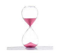 JLWM Clessidra Colorato Timer A Clessidra per Casa Soggiorno Ufficio Timers di Sabbia Orologio A Sabbia attività A Tempo Festival Compleanno I Regali-Rosa-5 Mins