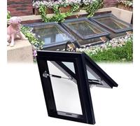 JLXJYS Coperchio Botola Finestre in Alluminio e Vetro for tetti apribili, 14, 16, 18, 20, 22, 24, 26, 28, 30, 32, 34, 36, 38, 40 Pollici, finestre(36x51cm/14x20in)