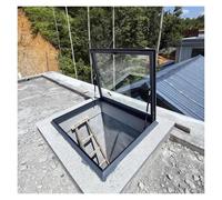 JLXJYS Coperchio Botola Lucernari e finestre da Tetto, Copertura for lucernari su tetti Piani, soffitta, Veranda, Illuminazione sotterranea, Finestra con Doppio Vetro Isolante(16x18in/41x46cm)