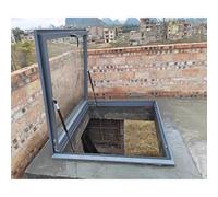 JLXJYS Coperchio Botola Lucernario Manuale, Finestra Trasparente for tettoia, Tenda da Tetto, Cantina, Garage, Veranda e Ingresso Esterno alla soffitta(28x32in/71x81cm)