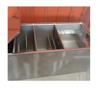 JLXJYS degrassatore sottolavello Trappola for Grassi da 25/31/45/54/72/96/128 Litri, Trappola for Grassi in Acciaio Inox sottolavello con Maniglia(15.7x9.8x9.8IN/40x25x25CM)