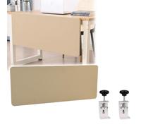 JLXJYS Pannelli divisori scrivania Pannello for la Privacy sotto la scrivania, Pannello for la Privacy Commerciale con Morsetto sul cassetto della scrivania(Camel,Length 36 inch)