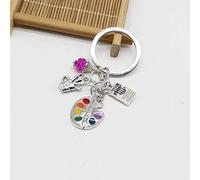 JLZK 1 tavolozza degli Strumenti di Pittura e Ciondolo portapenne con Perline Portachiavi Artista Fai da Te Portachiavi