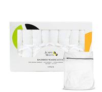 JM Asciugamani Neonati - Mussole Neonato in Cotone e Rayon di Bambù, Ultra Spessi e Assorbenti, 25x25 cm, Protezione da Irritazioni, Confezione Regalo e Borsa per Bucato, Delicati e Versatili