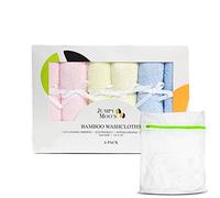 JM Asciugamani Neonati - Mussole Neonato in Cotone e Rayon di Bambù, Ultra Spessi e Assorbenti, 25x25 cm, Protezione da Irritazioni, Confezione Regalo e Borsa per Bucato, Delicati e Versatili