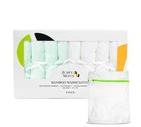 JM Asciugamani Neonati - Mussole Neonato in Cotone e Rayon di Bambù, Ultra Spessi e Assorbenti, 25x25 cm, Protezione da Irritazioni, Confezione Regalo e Borsa per Bucato, Delicati e Versatili