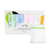 JM Asciugamani Neonati - Mussole Neonato in Cotone e Rayon di Bambù, Ultra Spessi e Assorbenti, 25x25 cm, Protezione da Irritazioni, Confezione Regalo e Borsa per Bucato, Delicati e Versatili