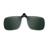 JM Clip Occhiali da Sole Polarizzata con Lenti Flip Up Senza Montatura per Occhiali da Vista Verde