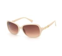 JM Occhiali da Sole da Lettura Rotondi per Donna Protezione UV per Occhiali da Sole Vintage Beige +2.0