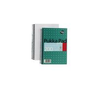 JM021 Pukka Pad Jotta Notebook Wirebound Perforata a Righe 200pp A5 Metallico x3