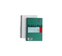 JM021 Quaderno Jotta Pukka Pad Rilegato Perforato A Righe 200pp A5 Metallico x3