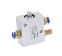 JM322 2 posizioni 3 vie filettatura femmina 1/4 pollice 12 mm valvola meccanica aria pulsante 1 pz(12MM)