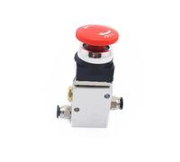 JM322EB valvola pneumatica meccanica pneumatica autobloccante a 3 vie e 2 posizioni con pulsante a fungo rosso G1/4"(JM322EB)