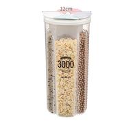 JMAHM - Dispenser per cereali, contenitori per alimenti in plastica trasparente ermetici con diversi spazi, per mantenere il cibo fresco asciutto (3000 ml/4 griglie, colori misti)