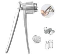 JMbpkduHs Crimpatrice manuale, macchina crimpatrice manuale da 13-32 mm, piegatrice per bottiglie in acciaio inox, per flip in alluminio, risparmio di tempo e fatica, 28 mm