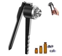 JMbpkduHs Crimpatrice manuale per fiale da 8-32 mm, piegatrice per fiale, in acciaio inossidabile, strumento di crimpatura per tappi di bottiglia, tappatura rapida, per fiale/tappi/tappi, 32 mm