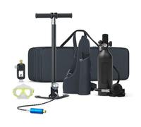 JMbpkduHs Mini Bombola da 1 Litro, Attrezzatura per Bombole Subacquee, Set di Attrezzatura per La Respirazione Subacquea da 15-20 Minuti, per L'allenamento alla Respirazione Subacquea