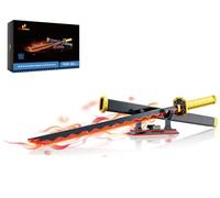 JMBricklayer Anime Katana Mattoncini da Costruzione, 70138 Set Spada, Giocattolo Cosplay Ninja Mattoncini ad Incastro, Modello Regalo per Adulti e Ragazzi da 8+ con Fodero e Supporto
