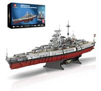 JMBricklayer Bismarck 60132 - Set di 2081 pezzi con corazzata da guerra tedesca per adulti