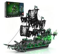 JMBricklayer Flying Dutchman 40001 Nave Pirata da Costruire | Set di Mattoncini per Adulti, Modello di Nave Fantasma a Vela da Collezione ed Esposizione, Regalo per Appassionati