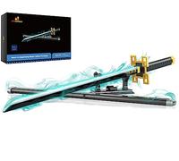 JMBricklayer Katana, set di mattoncini da costruzione, anime Demon e Slayer, per cosplay, giocattolo con morsetto, modello regalo per adulti e ragazzi dai 6 ai 16, con fodero