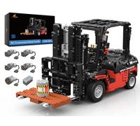 JMBricklayer Kit blocco costruzione carrello elevatori 1:10 MOC forklift RC macchinari costruttivi set giocattoli mattoni regalo adolescenti