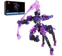 JMBricklayer Mech Action Figure 70146, STEM Robot armato flessibile giocattolo da costruzione, modello di robot mecha in cristallo, regalo da collezione per adulti, ragazzi e ragazze (938 pezzi)