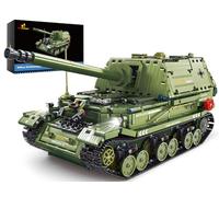JMBricklayer Modello di carro armato, 61509 Tecnica, serbatoi militari, mattoni di serraggio, giocattolo del carro armato Ferdinand WW2, giocattolo di costruzione per adulti e bambini