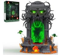 JMBricklayer Set da Costruzione Portale Oscuro per Adulti, Kit Modello Porta a Specchio Infinito con Teschio Gotico e Effetto Luce Abisso, 40006 Display Demone Fantastico per Decorazione Halloween
