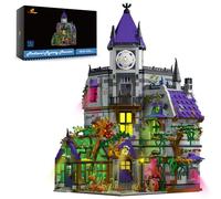 JMBricklayer Set di costruzione di castello medievale per adulti, idea modello di casa giocattolo con luci a LED, palazzo medievale misterioso da collezione o decorazione per casa e ufficio, regalo