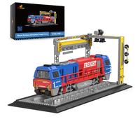 JMBricklayer Set di costruzione di treni merci con binario 51106, G2000 City Cargo Train Diesel Locomotiva, Treno ferroviario europeo classico da collezione, giocattolo in mattoni, regalo per bambini