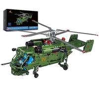 JMBricklayer Set di elicotteri militari 61510, modello da collezione di elicotteri Ka-27, da collezione, giocattoli da costruzione, regalo per adolescenti e adulti (1.800 pezzi)