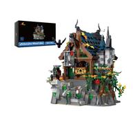 JMBricklayer Set di kit di costruzione di capanne magiche medievali per adulti creativa Modello di casa Giocattolo da Idea regalo per l'esposizione di uffici domestici per ragazze Ragazzi 30117
