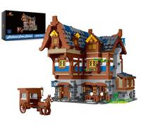 JMBricklayer Set di mattoncini da costruzione per taverna medievale, per casa, architettura, per adulti e bambini