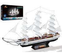 JMBricklayer Kit per la costruzione di navi, giocattoli da costruzione di navi cigni, decorazione per espositori, regali creativi per ragazzi e adulti collezionisti (1672 pezzi)